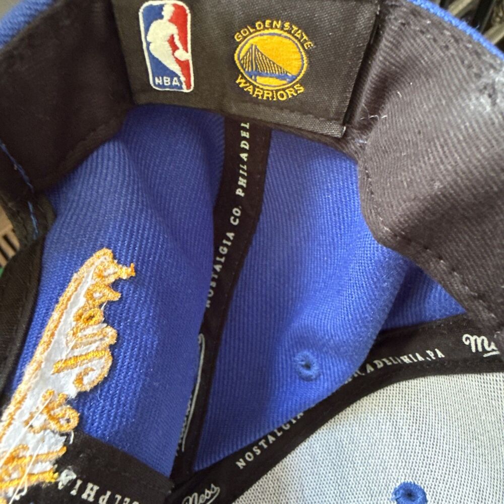 Mitchell & Ness Golden State Warriors NBA SnapBack Hat Cap - Picture 8 of 8